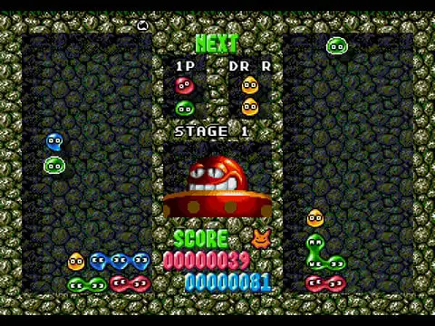 Dr Robotnik's Mean Bean Machine gameplay screenshot