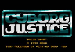 Cyborg Justice title screen