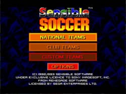 Sensible Soccer title screen