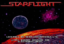 Starflight title screen