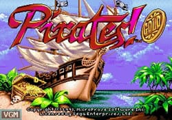 Pirates! Gold title screen