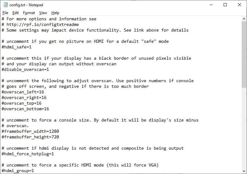 RetroPie config file