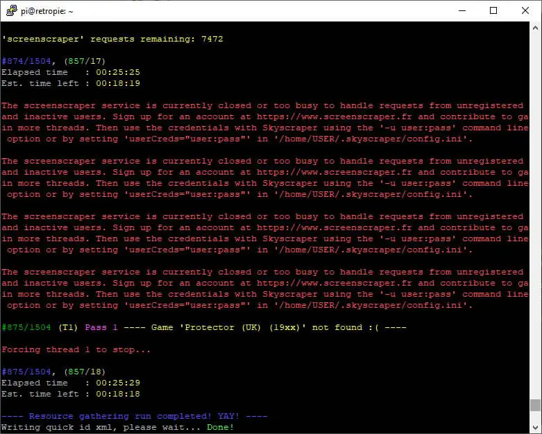 how to use retropie scraper